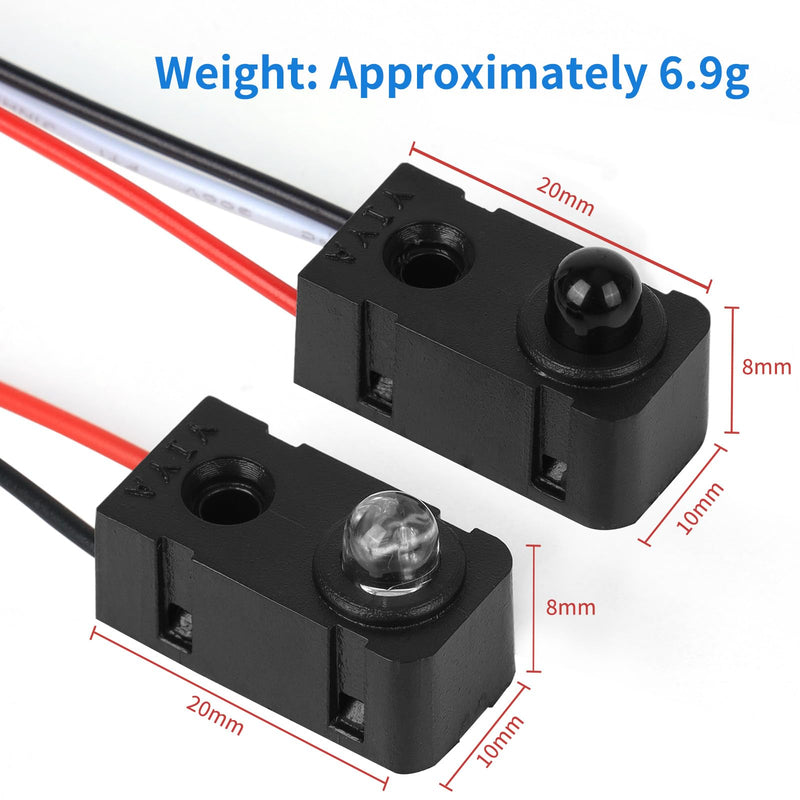 [Australia - AusPower] - 2PCS IR Break Beam Sensor 5MM LEDs Counting Module Split Through-Beam Photoelectric Switch for Apply Relay, K60, PLC, 51 microcontroller, STM32,Cable Length 30cm,Test Distance 1M 2PCS 