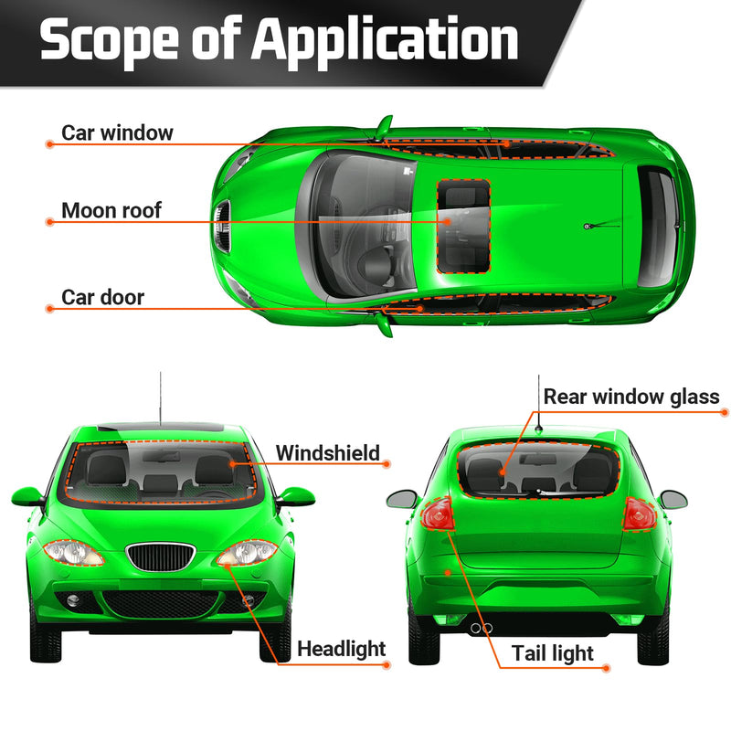 [Australia - AusPower] - ZXMT Butyl Sealant Tape, PROMOTOR Sealants Butyl Rubber Tape for Installing Car Part, Windows, Doors and Windshield etc. 1 Piece 