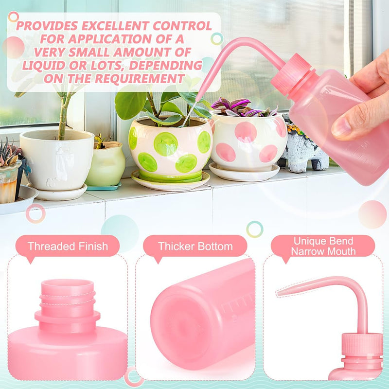 [Australia - AusPower] - 150ML Pink Wash bottles squeeze 5oz Mini Professional, Water Bottle for Lash Extensions, Easy to Carry Lash water bottle squeezer (1Pack) 150ml 