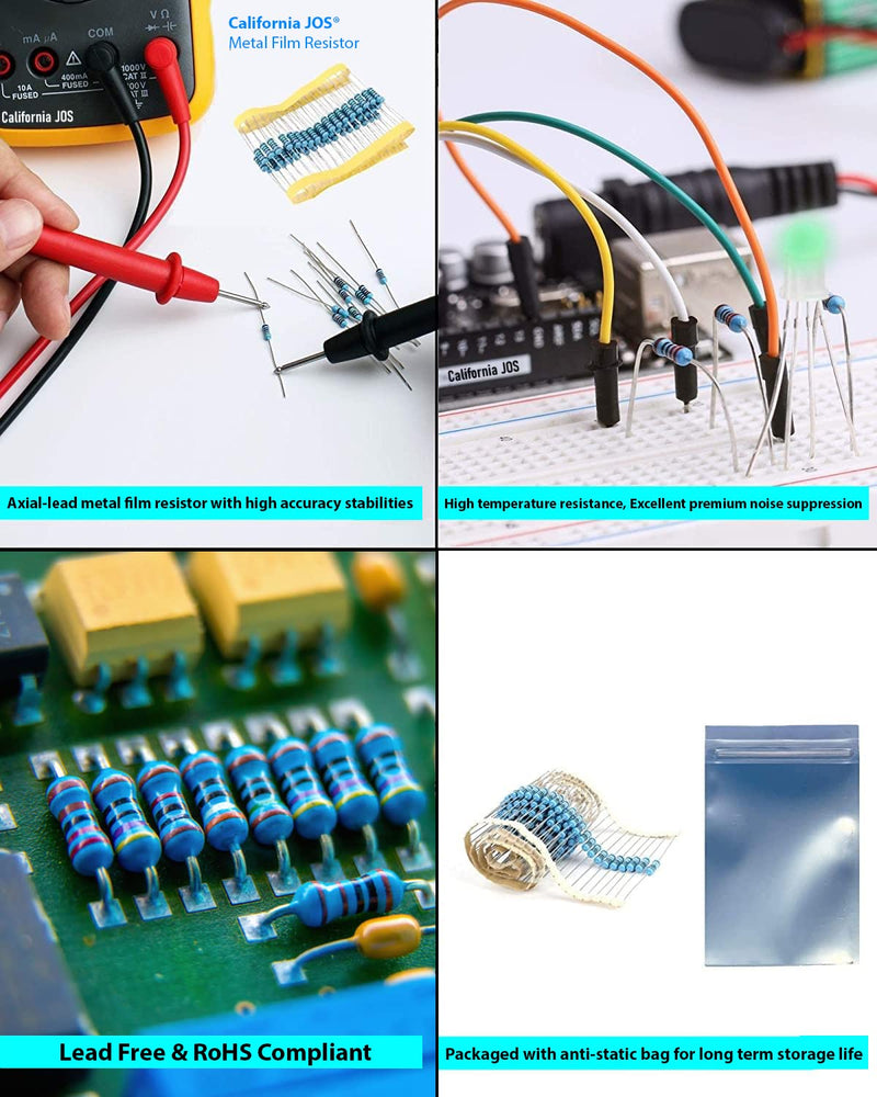 [Australia - AusPower] - 100pcs 2.2 ohm Resistor 1/2w (0.5Watt) ±1% Tolerance Metal Film Fixed Resistor, Multiple Values of Resistance Optional(2.2 ohm, 2.2 R, 2.2 ?) [CJ50-002] 2.2 ? 