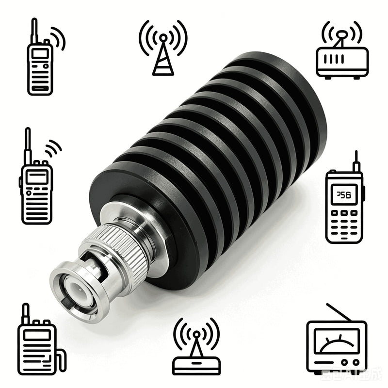 BECEN 25W BNC Dummylast 50 Ohm DC bis 3GHz Q9 Dummy Load for Ham Radio | 25W BNC dummy load 50 ohm DC to 3GHz low VSWR compact Q9 RF termination Load for antenna SDR lab testing