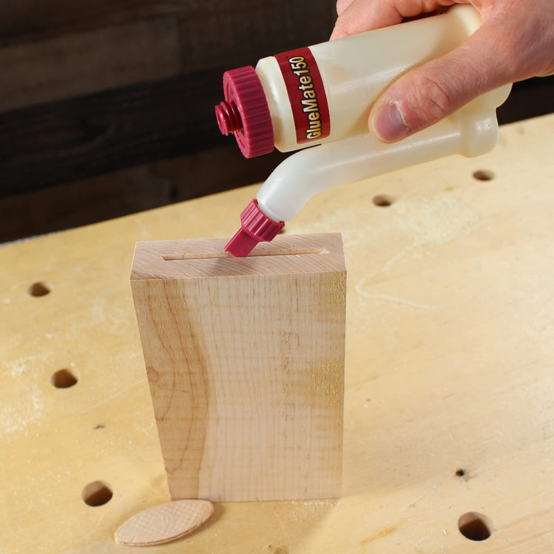 [Australia - AusPower] - Milescraft 5223 Glue Mate 450-15oz. (450ml) Precision Wood Glue Bottle - Anti-Drip - Dowel and Biscuit Tips Included - Easy Flow Multi-Chamber Design - Ideal for Woodworking 