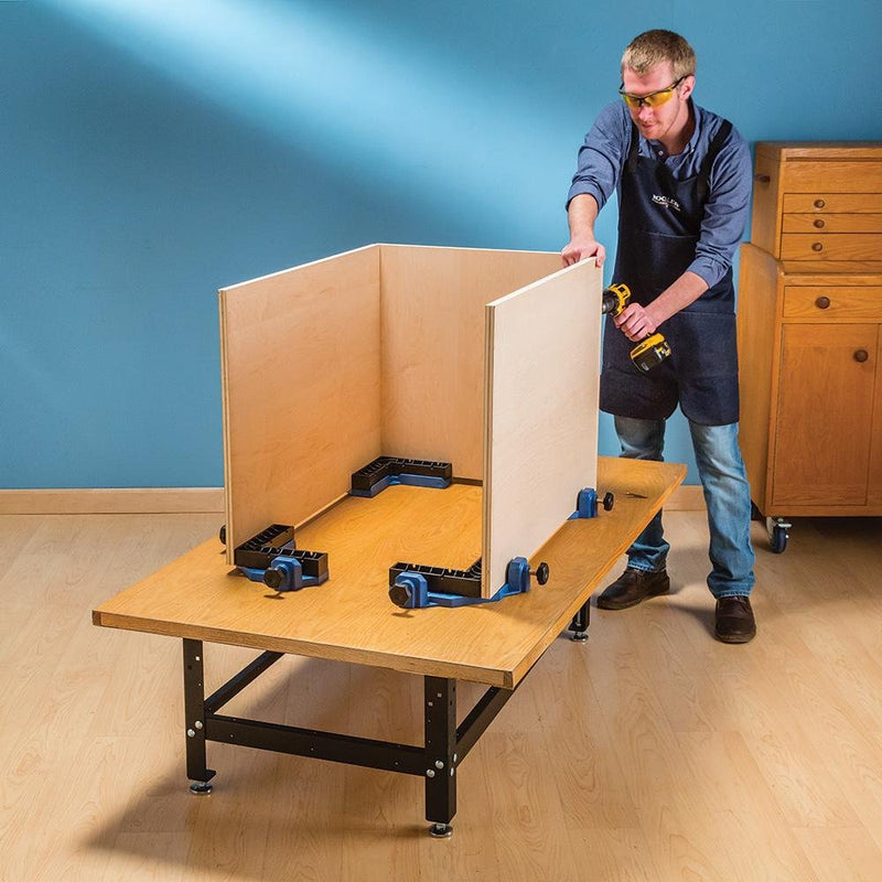 [Australia - AusPower] - Rockler Clamp-It Corner Clamp Jig - Glass-Filled Polycarbonate Woodworking Clamps - Corner Clamps to Hold Panel Parts Together - Right Angle Clamp for Fastening Work - Woodworking Tools 