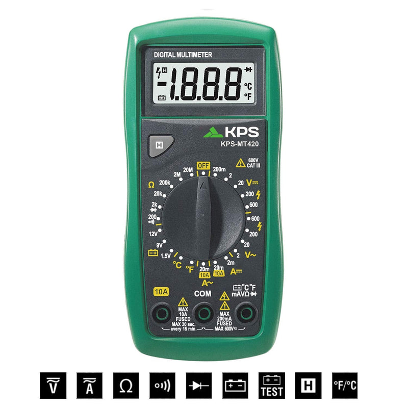 [Australia - AusPower] - KPS-MT420 Digital Multimeter – Professional Electrical Diagnostic Tool 