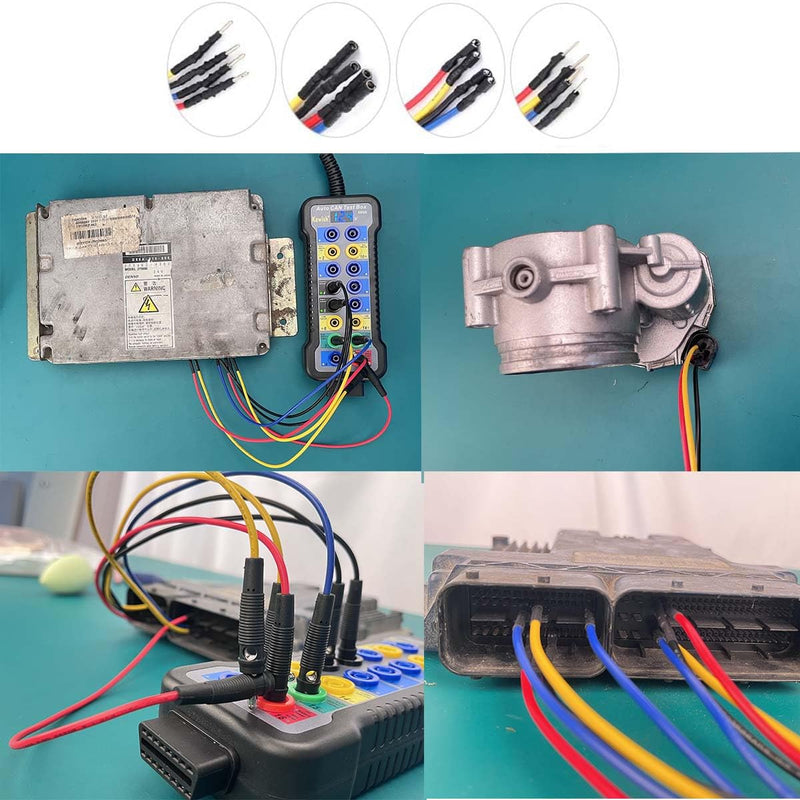[Australia - AusPower] - Banana Plug Jumper Wires Kit, 16pcs 4mm Stackable Breadboard Jumper Test Lead, Male to Female, Universal Breakout Test Leads for Electrical Testing 