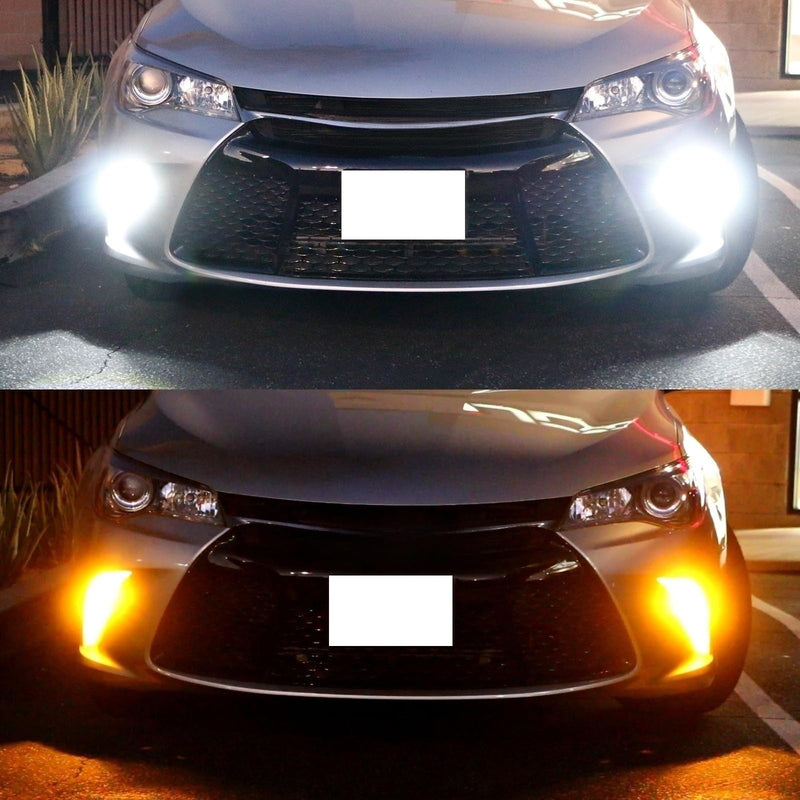 [Australia - AusPower] - iJDMTOY High Power 42-SMD LED Front Turn Signal Light w/White Add-On Feature Compatible With 2015-2017 Toyota Camry LE SE or Special Edition 