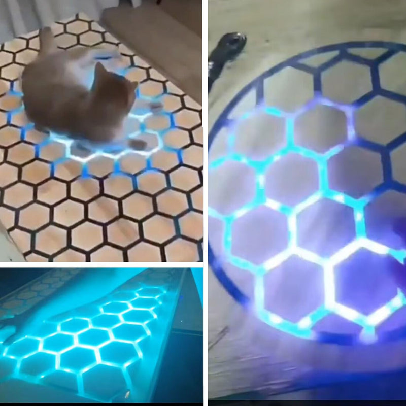 Touch Sensor Circuit Board DIY Touch-Sensitive Smart Table Module with LED Strip for Hexagon Coffee Luminous Table Touch Light Up Touch Switch 10Pcs (RGB) 10Pcs (RGB)