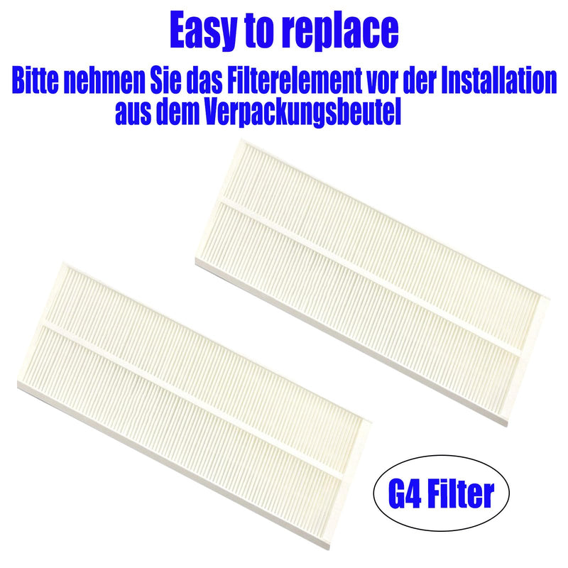 [Australia - AusPower] - Replacement Filter for Zehnder Comfoair Q350, Compatible with Zehnder Comfoair Q 350/450/600 Ventilation Units, Pack of 2 G4 (Intake) Filter Set 