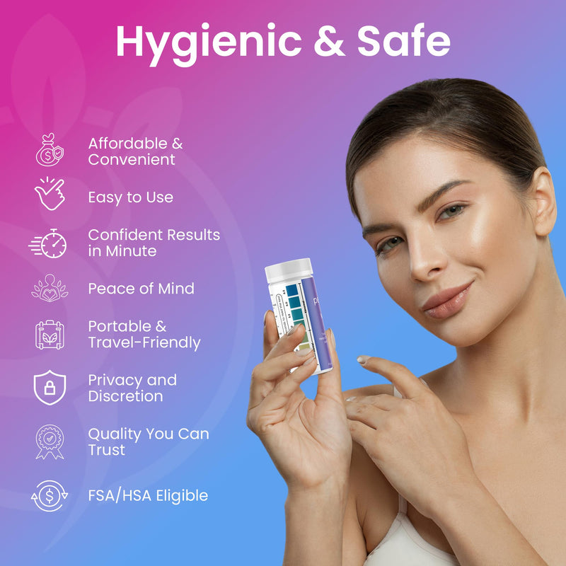 Pelvana Vaginal pH Test Strips for Women – 100 Strips, at-Home BV and Yeast Infection Test Kit, Vaginal pH Tester to Differentiate Between Conditions 100 Count (Pack of 1)