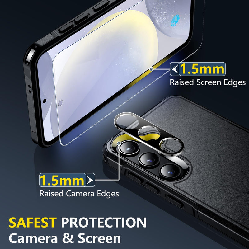 [Australia - AusPower] - SPIDERCASE Designed for Samsung Galaxy S24 Plus Case, [10 FT Military Grade Drop Protection] Heavy Duty Shockproof Phone Case for Galaxy S24 Plus, Black S24 Plus 6.7'' 