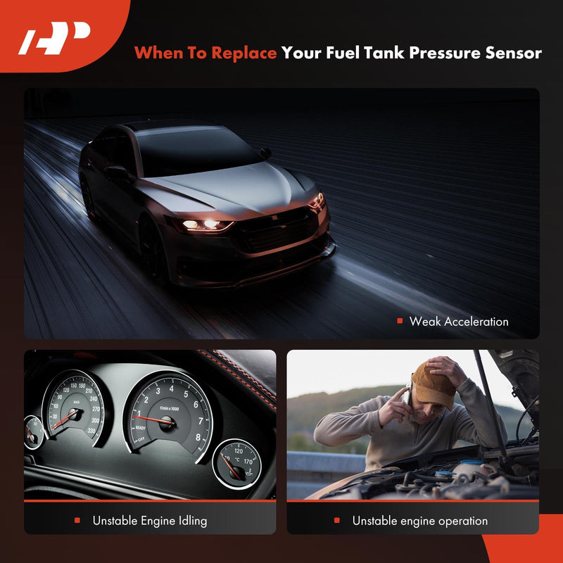 [Australia - AusPower] - A-Premium Fuel Tank Pressure Sensor Compatible with Ford, Lincoln & Mercury - Crown Victoria, Excursion, Expedition, Explorer, F150, Focus, Continental, Navigator, Cougar, Grand Marquis 