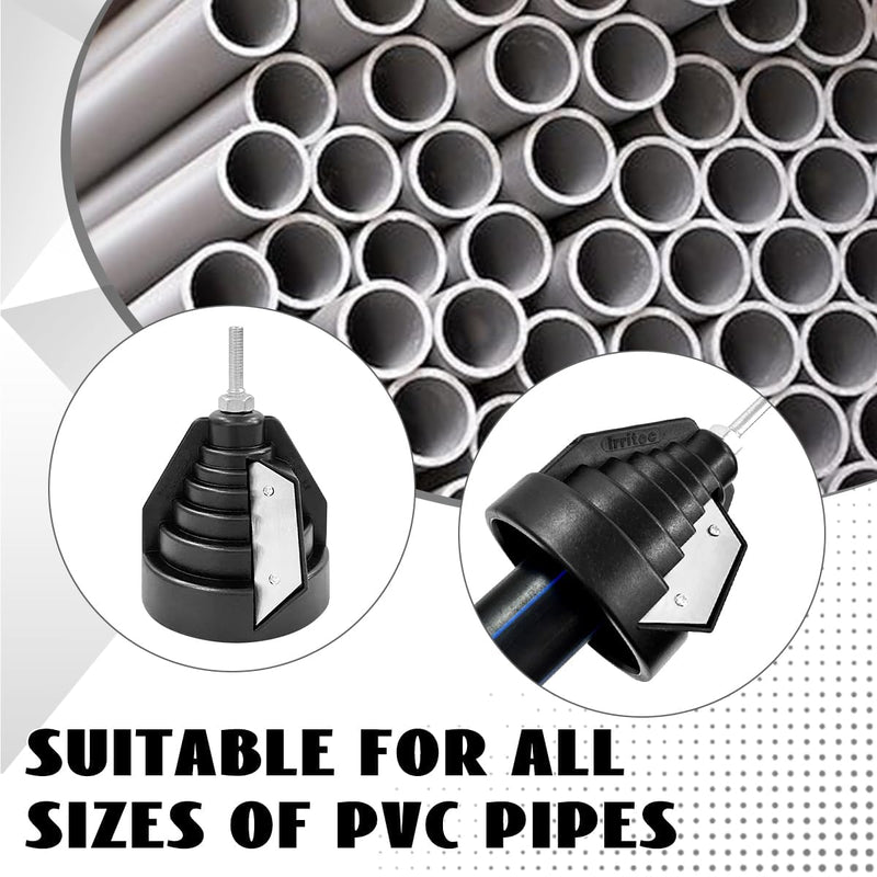 Plastic Pipe Chamfer Tool, Pipe Deburring Tool, for 20-63 mm Plastic Pipes, PE Pipe Sharpener, High Performance Pipe Cutter, Tool for Chamfering for 20 25 32 40 50 63 mm Pipes