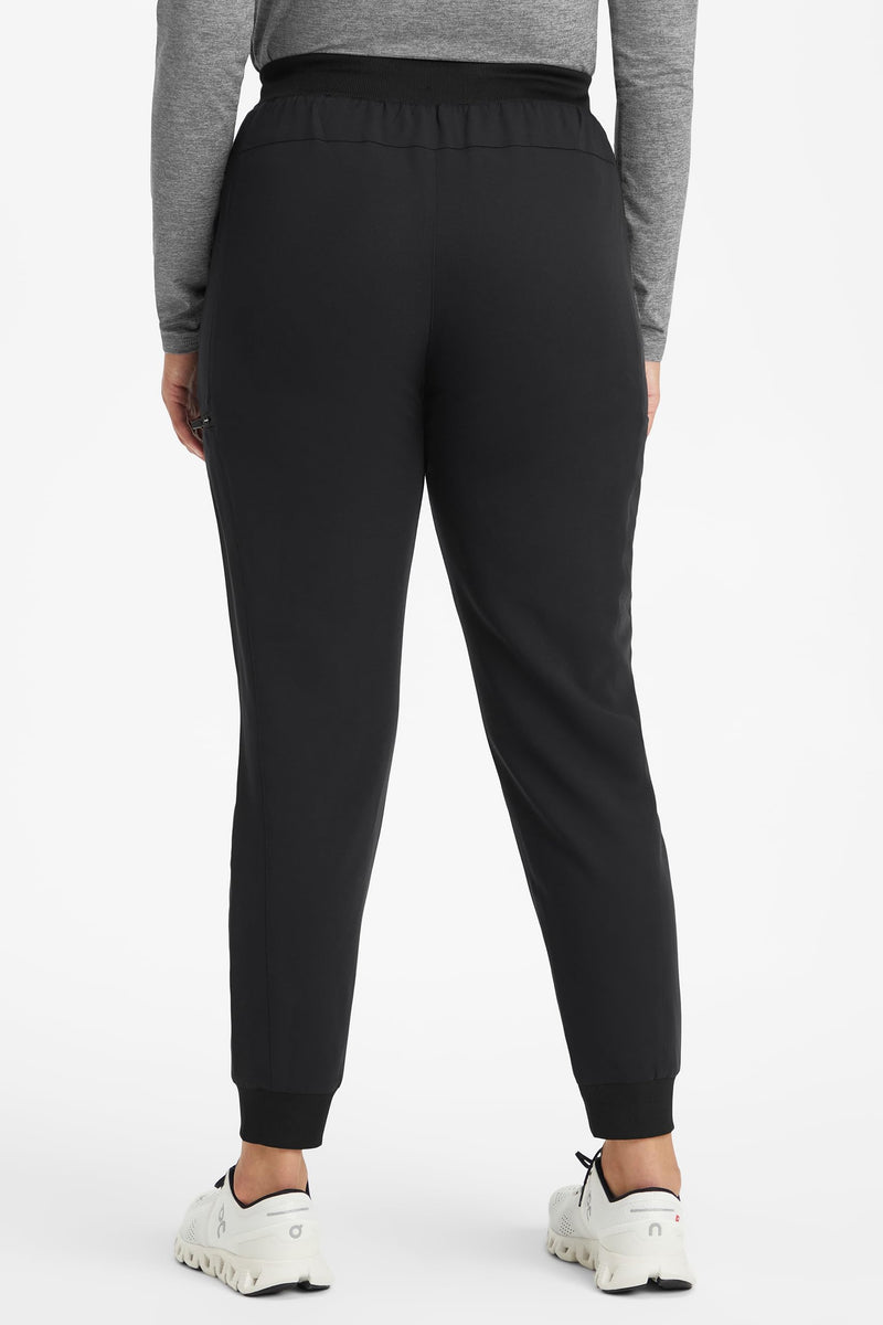 [Australia - AusPower] - Fabletics Women's Active Scrub Jogger - MotionTech, Pocket-Packed, Lightweight, Wrinkle-Resist, Semi-Slim Fit Regular Large Black 
