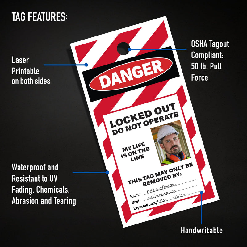 [Australia - AusPower] - Avery UltraDuty Printable Plastic Hang Tags, 5.5" x 2.83", White Blank Tags, 50lb Pull-Strength, 60ct (62400) 