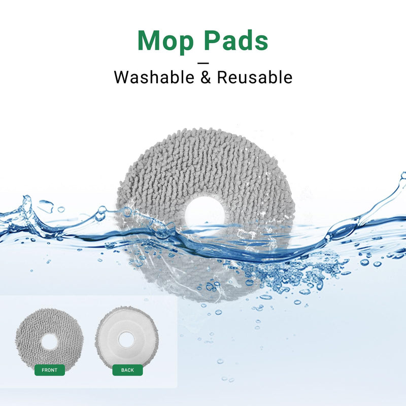 [Australia - AusPower] - Replacement Parts for iRobot Roomba Plus 405/505 Combo Robot Vacuum and Mop 28-Pack Accessories Kit:2 Main Brushes,6 Dust Bags,6 Filters,6 Mop Pads,6 Side Brushes,1 Cleaning Brush 405 / 505 Combo replacement parts 