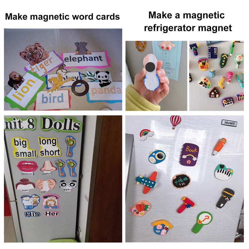 [Australia - AusPower] - Flexible Magnetic Dot with Self Adhesive, 120 PCS Round Small Magnetic Stickers with Adhesive Backing Peel & Stick Magnets Stickers for Crafts, Office, DIY Projects, 120 Pack 20x2mm 
