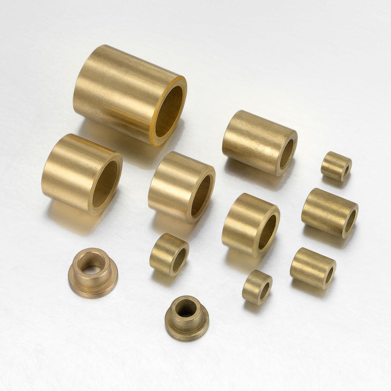 [Australia - AusPower] - uxcell 12pcs Flange Sleeve (Plain) Bearings 6mm Bore x 10mm OD x 8mm Length, Self-Lubricating Sintered Bronze Bushings 