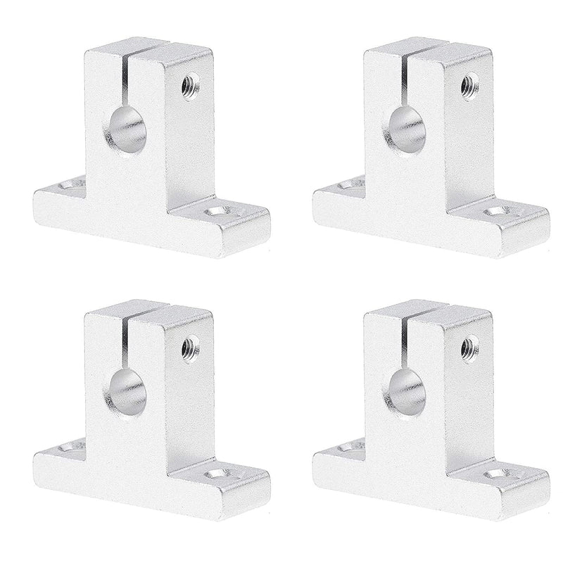 [Australia - AusPower] - 2PCS 8mm X 400mm Linear Motion Rod Shaft Guide with 4 PCS SCS8UU Ball Bearings & 4 PCS SK8 Aluminum Rail Support, Linear Motion Rod Guide Set for CNC and DIY Craft Tool (Diameter 8mm, 400mm) Diameter 8mm 