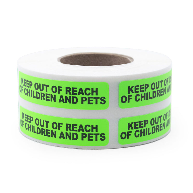Keep Out of Reach of Children and Pets Medical Labels