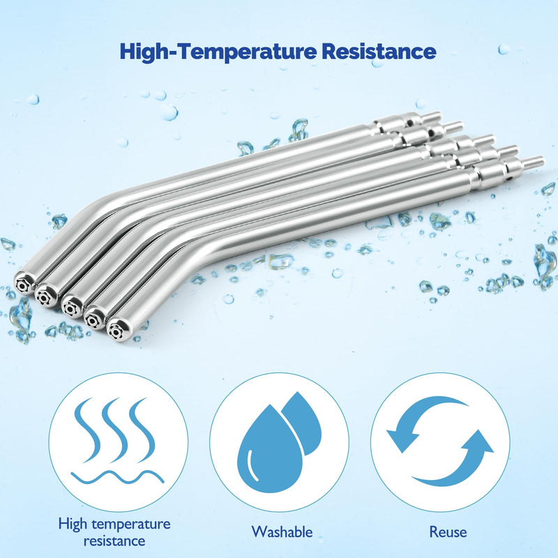 [Australia - AusPower] - JMU 25pcs Metal Air Water Spray Nozzle Syringe Tips Dental 25 