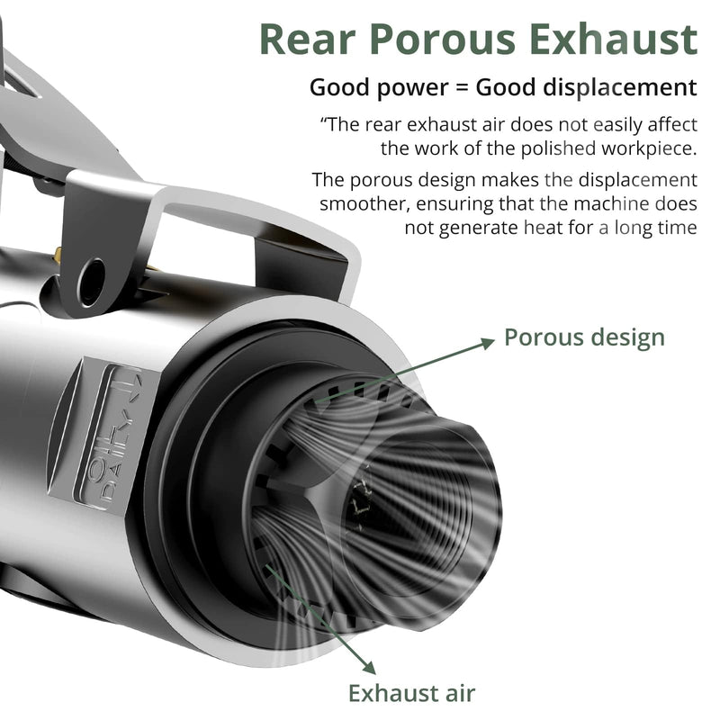 EYPINS Angle Air ‎Die Grinder 1/4 inch - Pro Pneumatic Right Angle Grinder 20000 RPM,with Sanding Discs, Lightweight,Variable Speed for Contour Grinding,Polishing,Cutting,Air Powered Compressed Silver