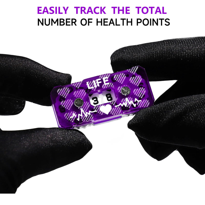 [Australia - AusPower] - SIXPIONTS 6Pcs Life Counter, Heart Symbol Scale Pattern Counters with Metal Box, Compatible with Magic The Gathering Commander Deck, LCG/RPG/D&D/MTG/CCG/TCG Gaming Table Games Accessories 6pcs/Box Color-c 