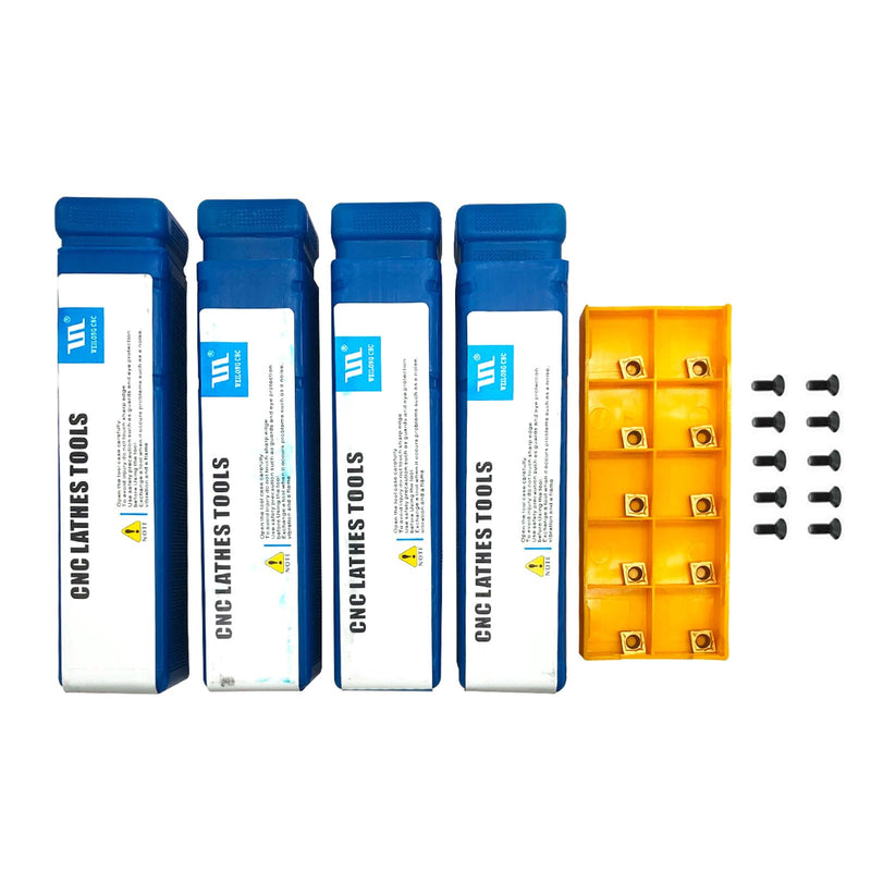 [Australia - AusPower] - Mini Metal Lathe Tools Boring Bar Set 15/64in,9/32in,5/16in,3/8in shank Turning Tool holders with CCMT21.51 CCMT06 Boring Bar Replacement Carbide Turninng Inserts for steel Turning tools bit set (ccmt21.51) 