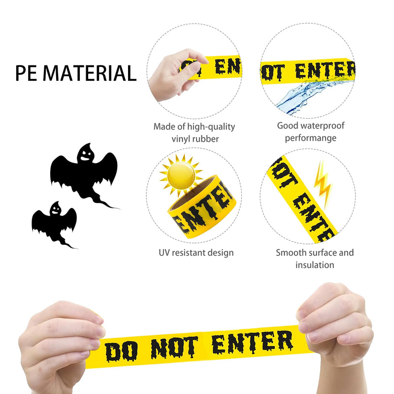 [Australia - AusPower] - Halloween Caution Tape 1.9inch x 82Feet Halloween Decorations Caution Tape Halloween Tape Halloween Fright Tape Scary Hazard Warning Tape for Halloween Party Decorations Indoor Outdoor (Do Not Enter) Do Not Enter Tape 