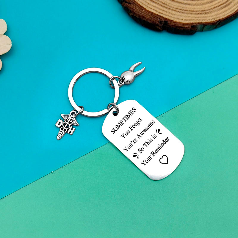 [Australia - AusPower] - Dentist Gift Inspirational Gifts Keychain Dental Gift for Women Men Dental Assistant Gift Dental Hygienist Gift Thank You Gifts for Dentist Coworker Office Orthodontist Gift Future Dentist Gift 