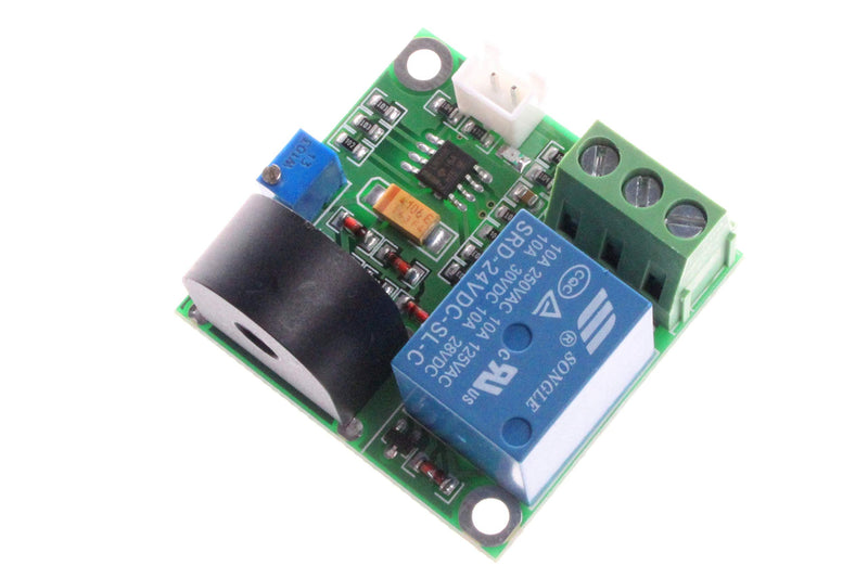 [Australia - AusPower] - NOYITO 0-5A AC Current Detection Sensor Module Switch Output (DC 12V, Green) DC 12V 