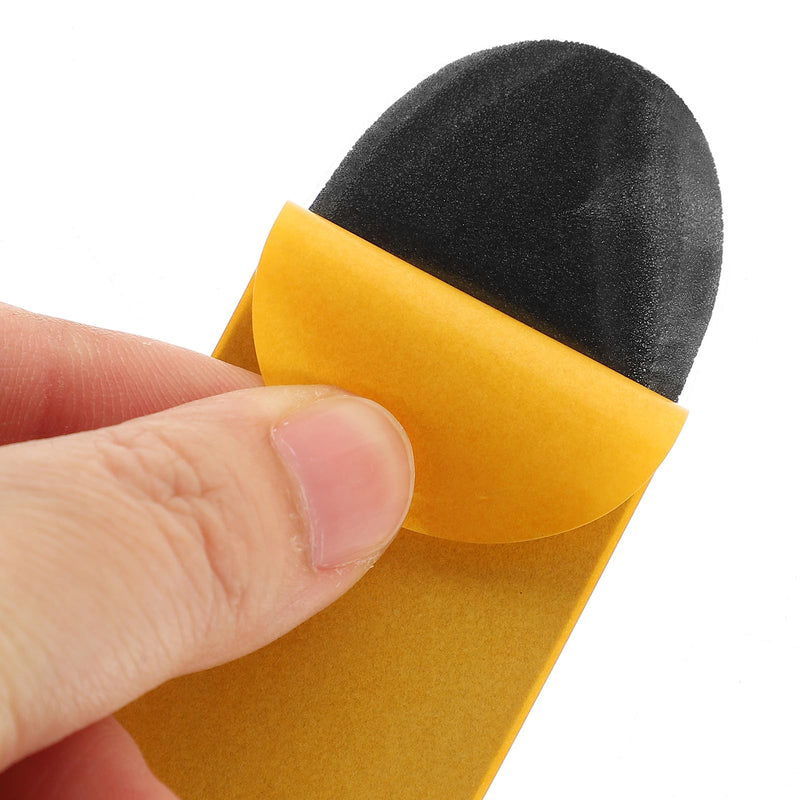 SUPVOX 10Pcs Fingerboard Grip Tape Foam Pads Adhesive Non Slip Finger Skateboard Tape for Mini Skateboard Tricks and Practice 3.85X1.29In