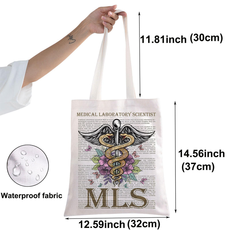 [Australia - AusPower] - Medical Laboratory Scientist Tote Bag MLS Gifts Lab Tech Shoulder Bag Medical Lab Scientist Gifts 