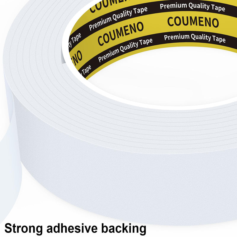 Single-Sided Adhesive EVA Foam Tape 2in x 9.84FT,White Foam Weather Stripping,Door Seal & Window Insulation Tape,Waterproof Sound Proof Seal Strip for Doors,Windows,Garage Door & Gap Sealing