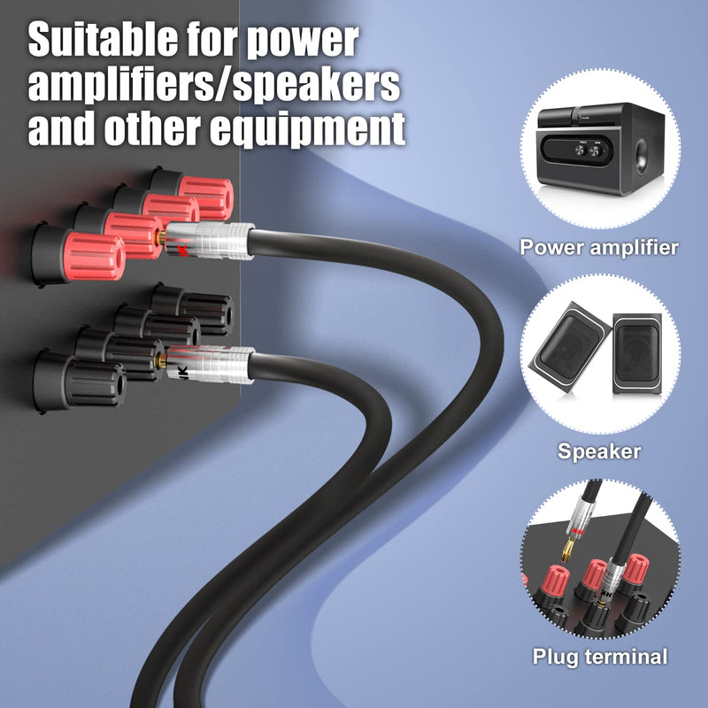 [Australia - AusPower] - VCELINK Speaker Banana Plugs 6 Pairs/12 Pcs, 24K Gold Plated Dual-Screw Type Speaker Connector for Speaker Wire, Home Theater, Wall Plate, Audio/Video Receiver and Sound Systems (Red+Black) 6 Pair 