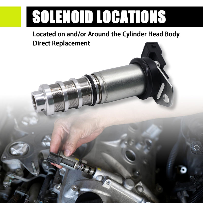 [Australia - AusPower] - HiSport Variable Valve Timing VVT Solenoid - Engine Camshaft Oil Control Valve Replacement For BMW X3 X4 X5 X6 M3 M4 M5 M6 535i GT 550i GT 750i 750li 760li, Replaces 11367561265 11368605123 HSVVT61265-2 