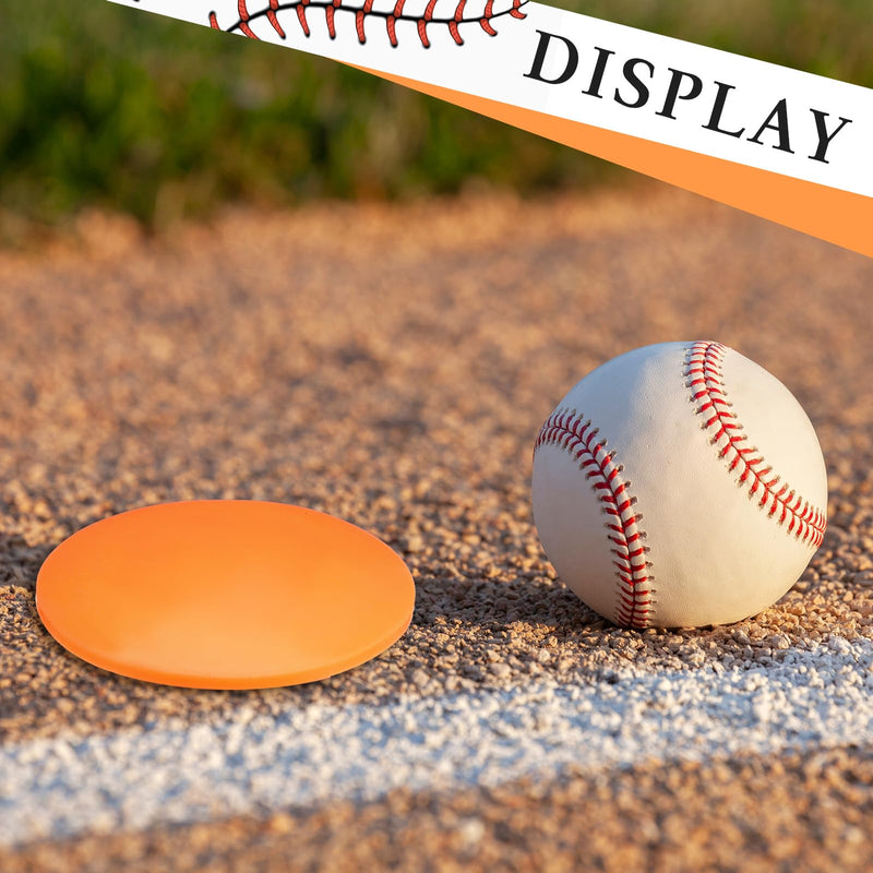[Australia - AusPower] - Pangda 8 Pcs Baseball Base Plugs for Baseball Field Rubber Ground Receptacle Plugs for Softball Anchor (Orange) Orange 