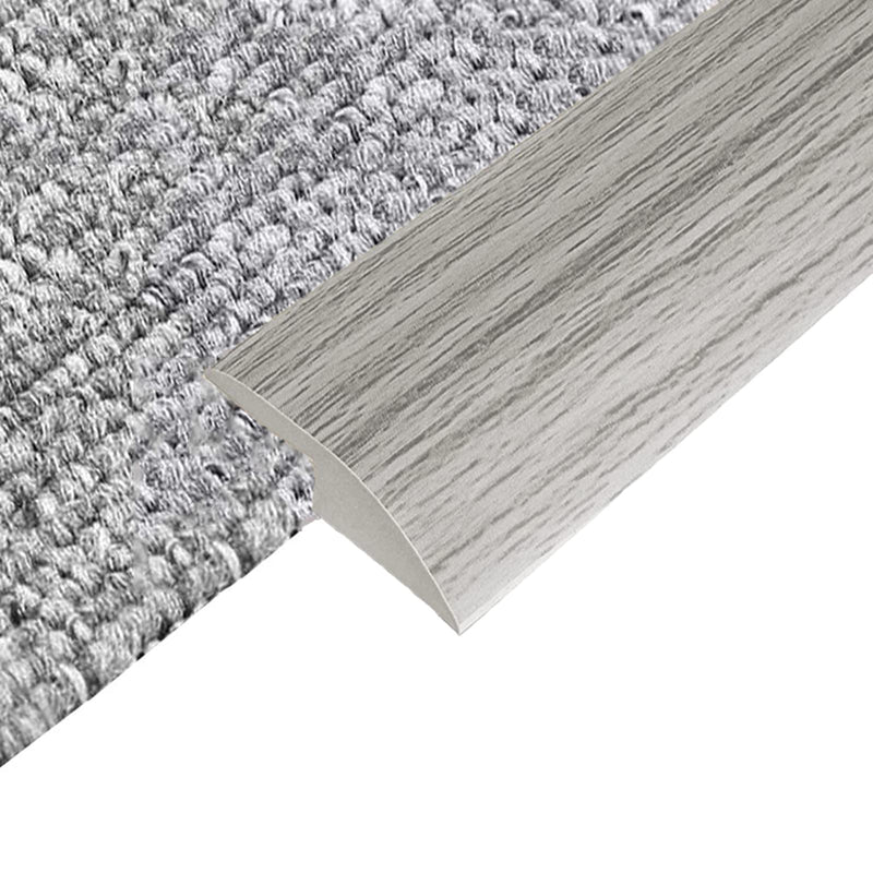 10Ft Floor Transition Strip, Self Adhesive Carpet Edging Trim Strip, Threshold Strips for Threshold Height Less Than 5 mm (Gray Wood Grain) Gray Wood Grain