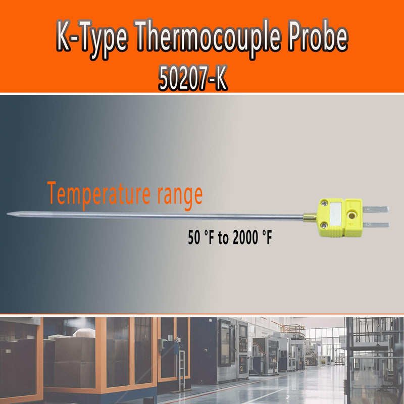 [Australia - AusPower] - 50207-K K-Type thermocouple Probe Temperature Range -50°F / 2000°F 
