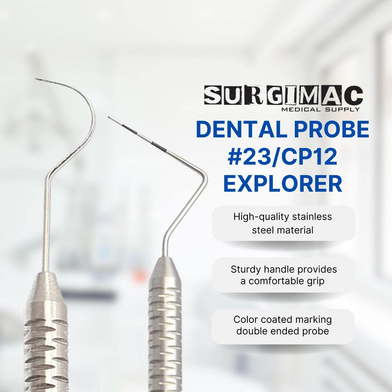 [Australia - AusPower] - #23/CP12 Double-Sided Probe Explorer Dental Probes Dental Instruments (Perio Probe #23/CP-12) Perio Probe #23/CP-12 