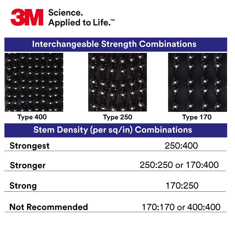 [Australia - AusPower] - 3M Dual Lock Reclosable Fasteners Heavy Duty Industrial Use Black TB3550 1" x 10 ft Mated Strip Indoor/Outdoor Use Great for Metal, Glass, Acrylic, PC, ABS 