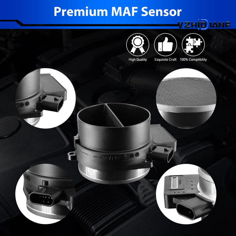 [Australia - AusPower] - Mass Airflow Sensor 213-4160 for:-Chevy Silverado 1500 Suburban 2500 Tahoe for:-GMC Yukon Envoy Sierra XL 1500 2500 for:-Cadillac CTS Eldorado 4.8L 5.3L 6.0L OE# 2134160 19330121 AF10043 MAF Sensor 