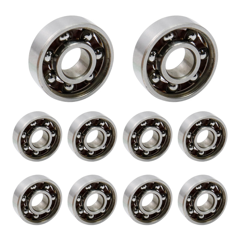 Antrader 10Pcs 608 Steel Ball Bearing 8mm x 22mm x 7mm High Precision Rating Fidget Spinner Bearing 8 x 22 x 7mm