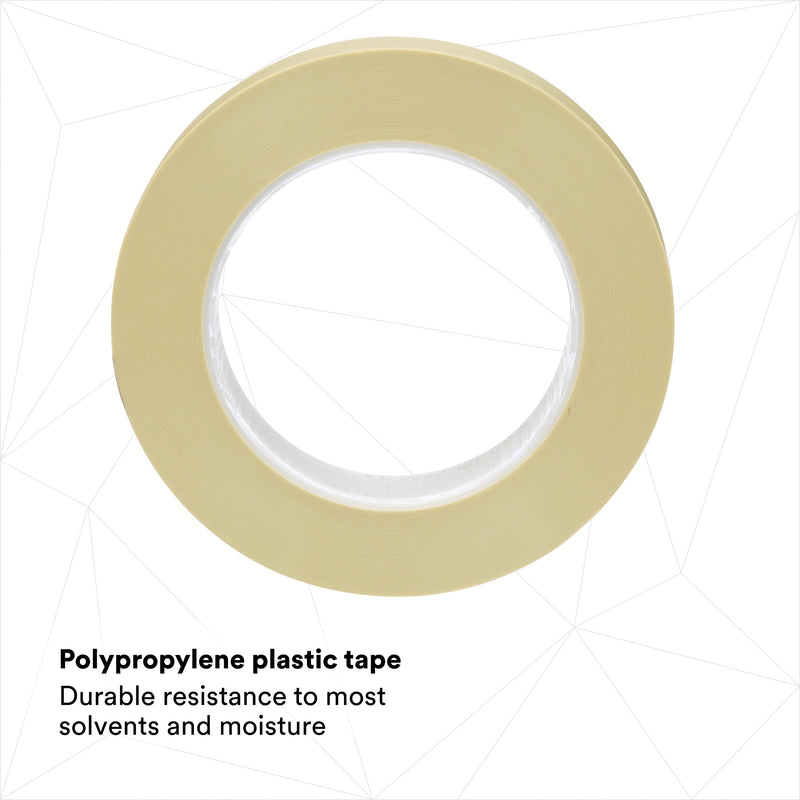 Scotch Fine Line Tape 218, High-Performance, Polypropylene Plastic, Instant Adhesion, Moisture and Solvent Resistant, Green Color, 3/4 in x 60 yd, 5.0 mil, 1 Roll 19 mm X 55 m