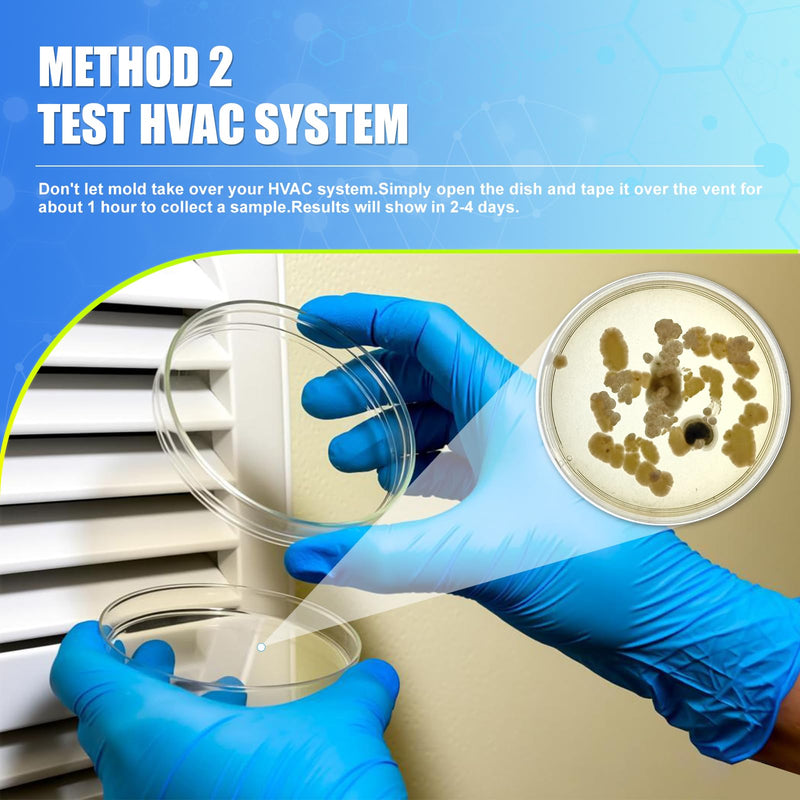 Mold Test Kit for Home,14 Simple Detection Tests,Test HVAC System,Home Surfaces, Indoor Air Quality Testing,DIY Mold Detector,Includes Detailed Mold Identification Guide,Black Mold Testing kit 14
