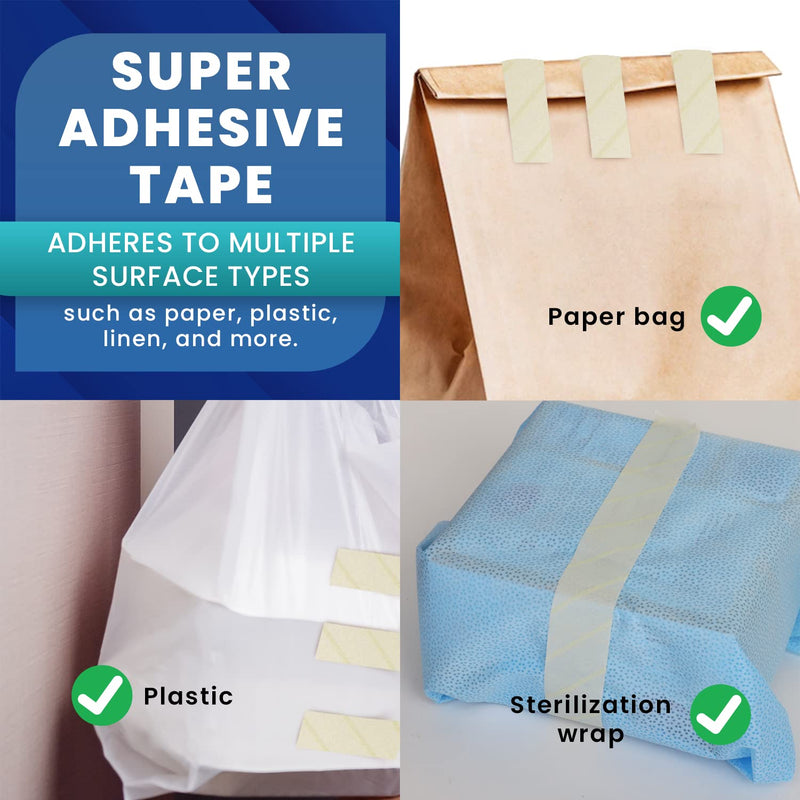 60 Yd. Roll of Autoclave Tape – Indicates Sterilization for Dental Tools, Surgical Instruments & Tattoo Accessories – Heat Tape for Chemical, Dry Heat & Autoclave Sterilizers 5 1"