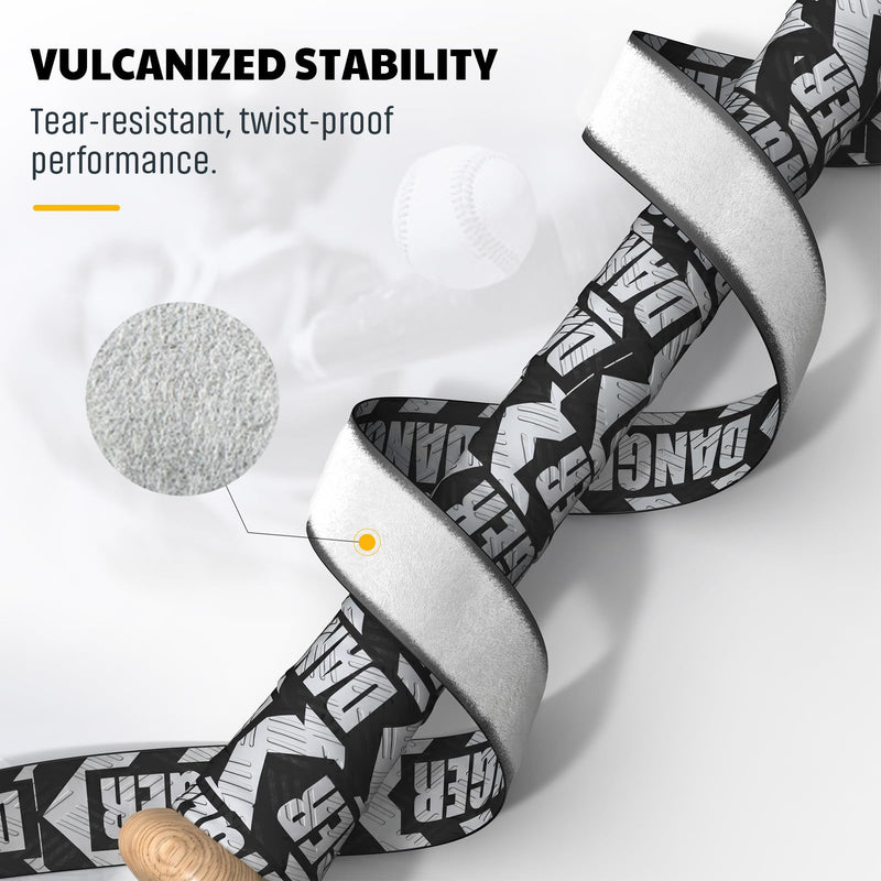 JAYA Bat Grip Tape 2 Pack Mixed Color - 1.1mm Cushioned Full Adhesive | Anti-Slip Sweat-Wicking | Pro-Level Control for Youth Adult Baseball Softball Players Danger