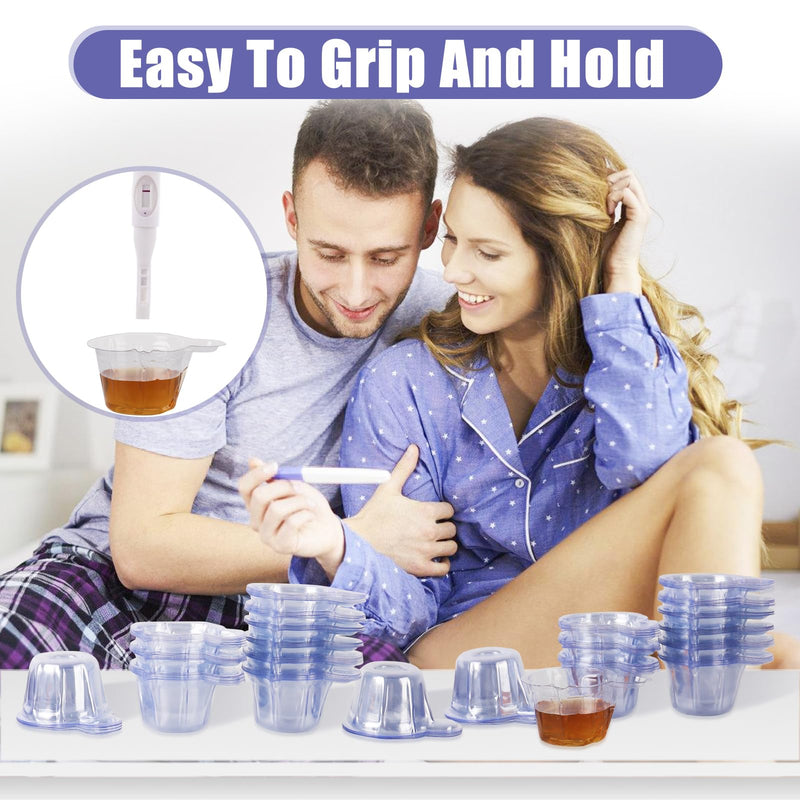 [Australia - AusPower] - 200/400 Pack Urine Cups, 40ML Thicken Plastic Disposable Urine Cups Urine Specimen Container Cup Pee Cup for Ovulation Testing, Pregnancy Confirm, pH Test 200 Count (Pack of 1) 