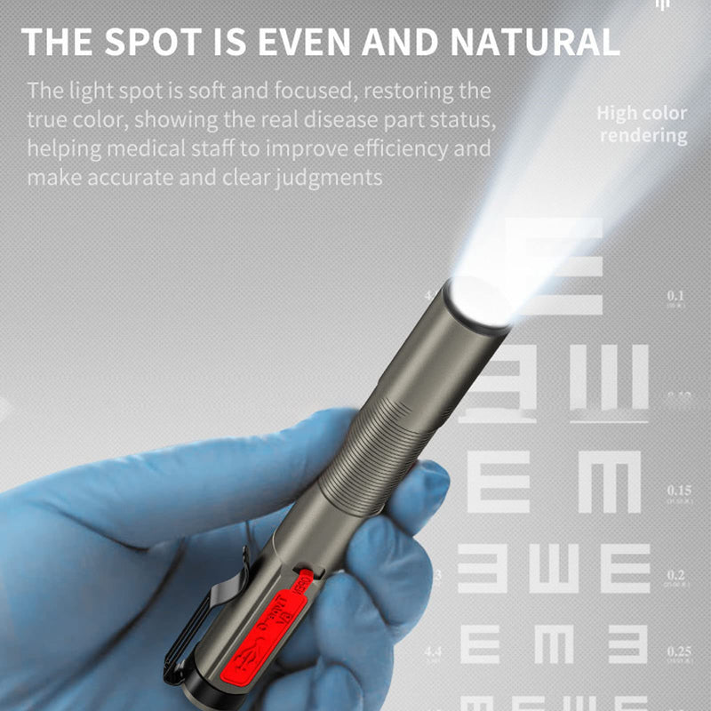 [Australia - AusPower] - Topyond Rechargeable Pen Light, Pupil Light, Medicine, Diagnostic Medical Pen Light with Warm/White Light, IPX4 Waterproof Doctor's Nurse Inspection Lamp 