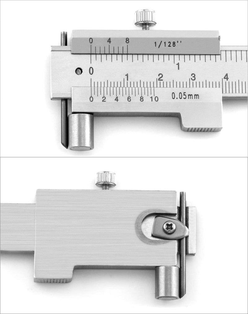QWORK Vernier Caliper 0-20cm Stainless Steel Marking Tools
