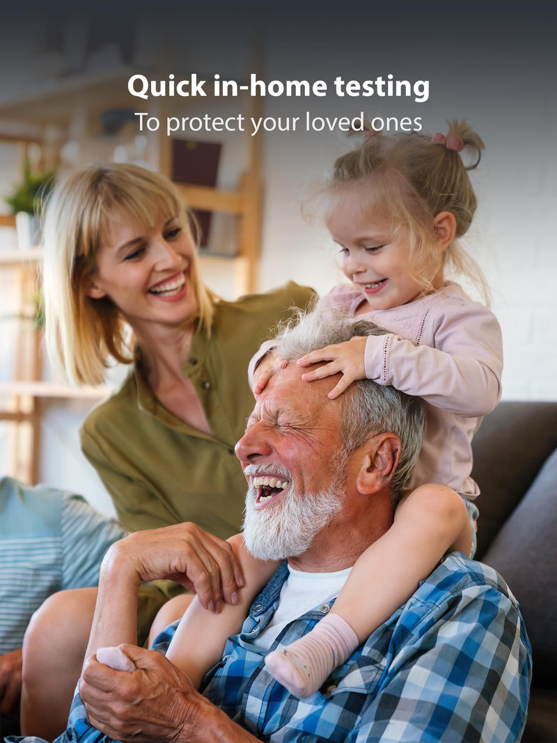 [Australia - AusPower] - iHealth COVID-19, Flu A&B 3-in-1 Antigen Rapid Test, Results in 15 Minutes, FDA Authorized OTC Flu & COVID Home Test, with Non-invasive Nasal Swab, Easy to Use & No Discomfort (1 Pack, 4 Tests Total) 